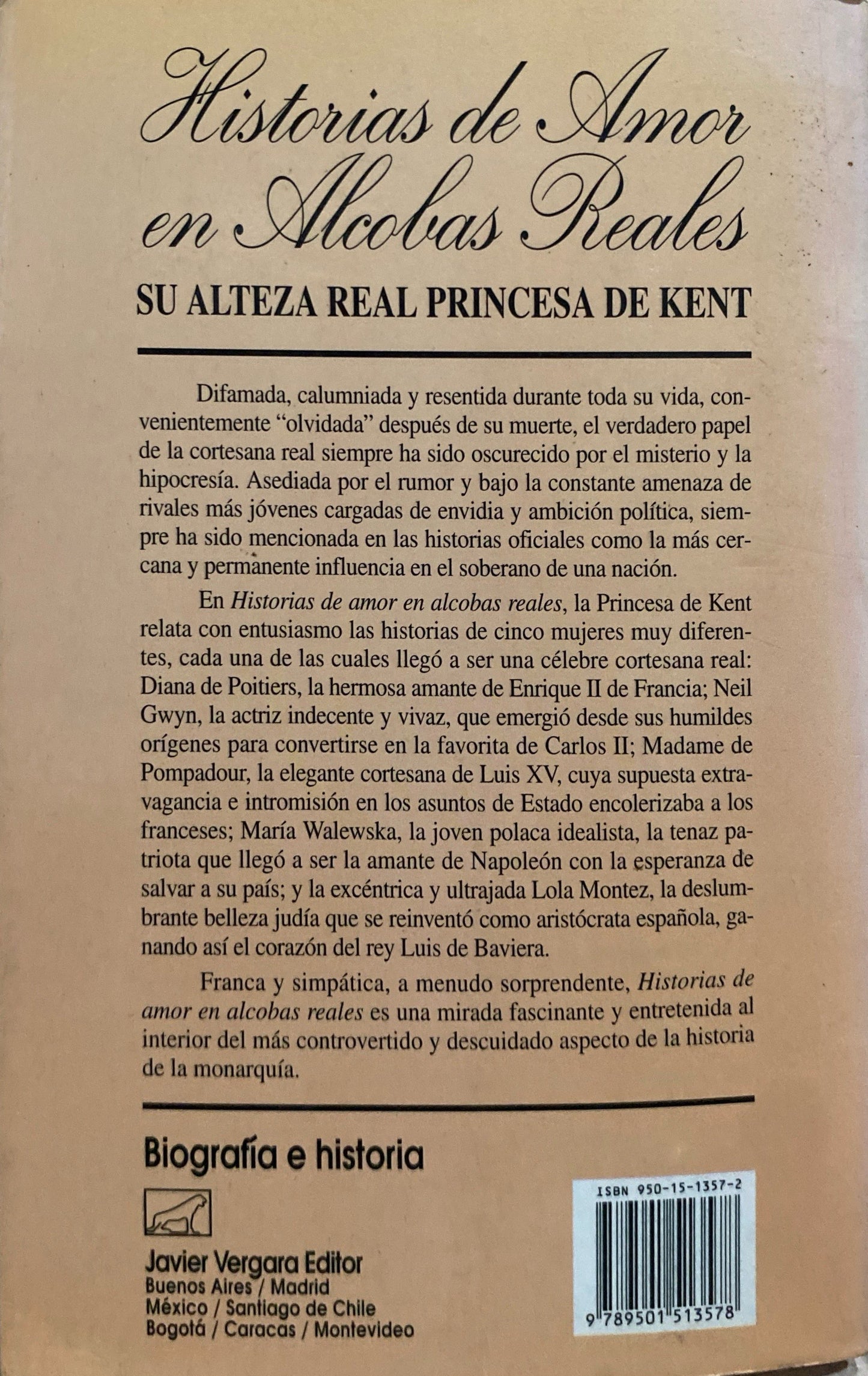 Historias de amor en alcobas reales