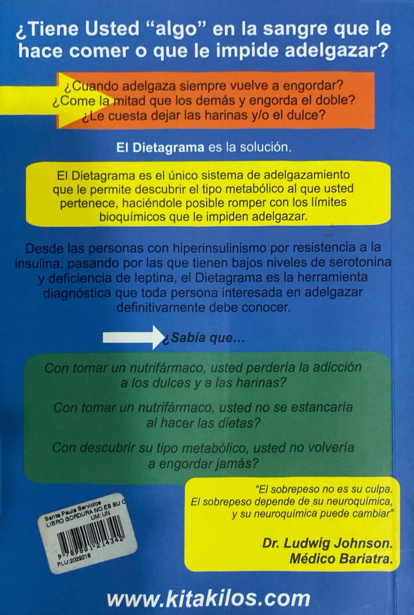 La gordura no es tu culpa | Dr. Ludwing Johnoson