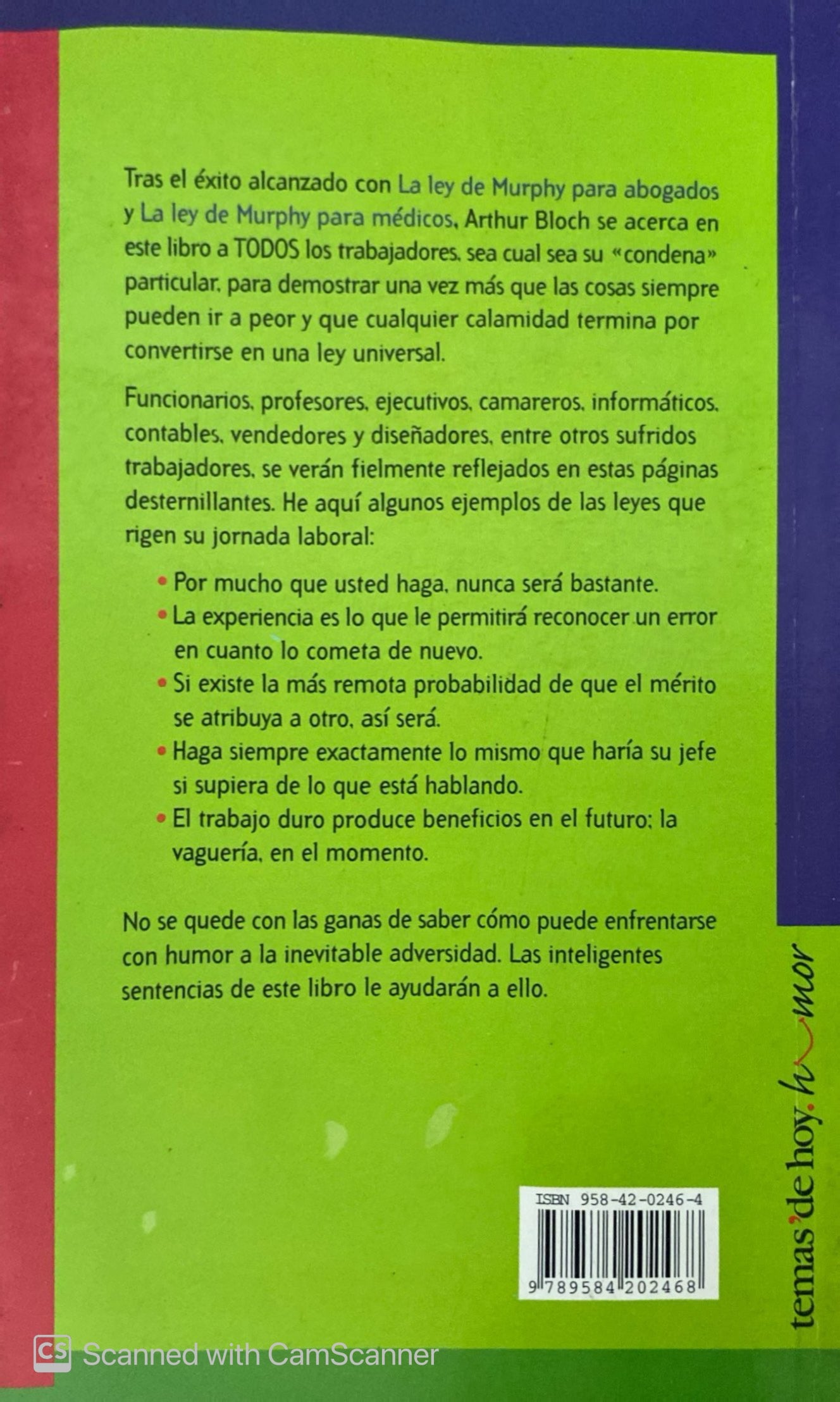 La ley de Murphy para trabajadores | Arthur Bloch