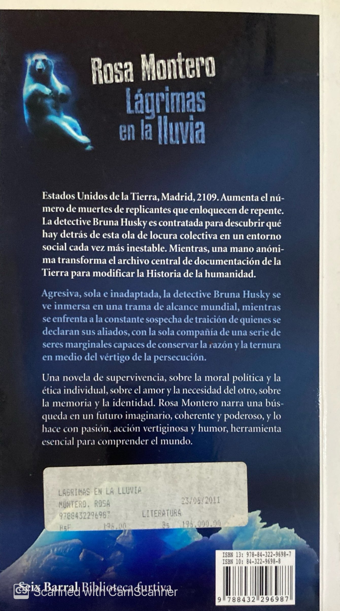 Lágrimas en la lluvia |Rosa Montero