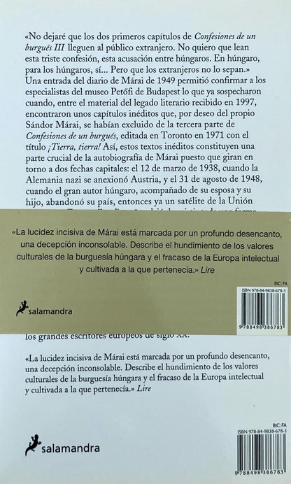 Lo que no quise decir | Sandor Marai