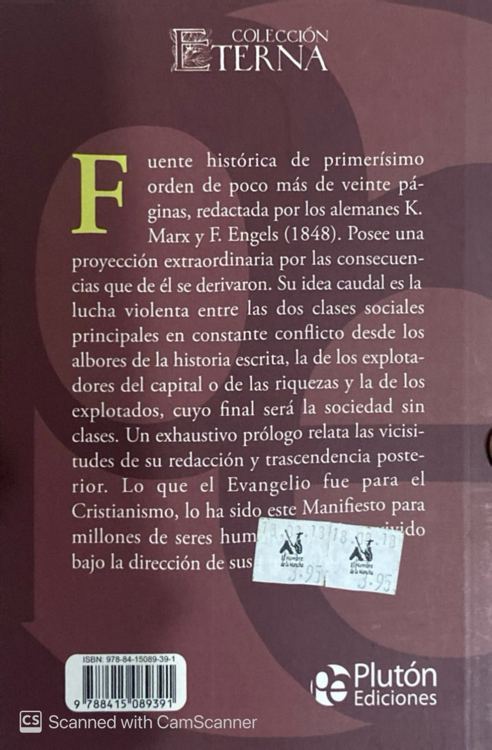 Manifiesto del partido comunista | K. Marx