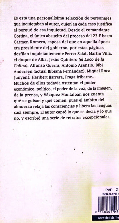 Mis almuerzos con gente inquietante | Manuel Vasquez Montalbán