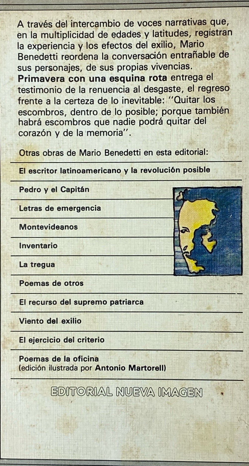 Primavera con una esquina rota | Mario Benedetti