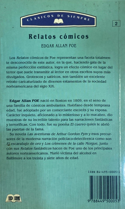 Relatos cómicos | Edgar Allan Poe