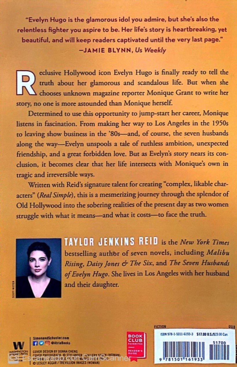 The seven Husbands of evelyn Hugo |Taylor Jenkins