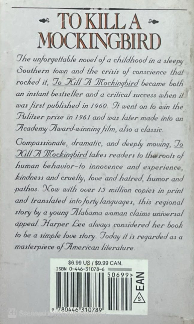 To kill a mockingbird | Harper Lee