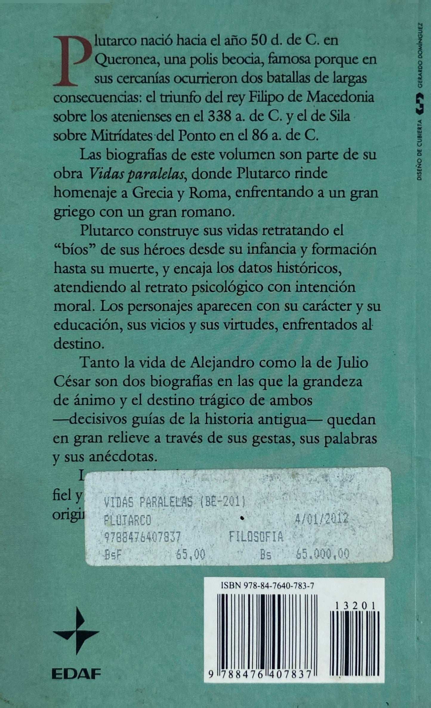 Vidas paralelas Alejandro y Julio Cesar | Plutarco