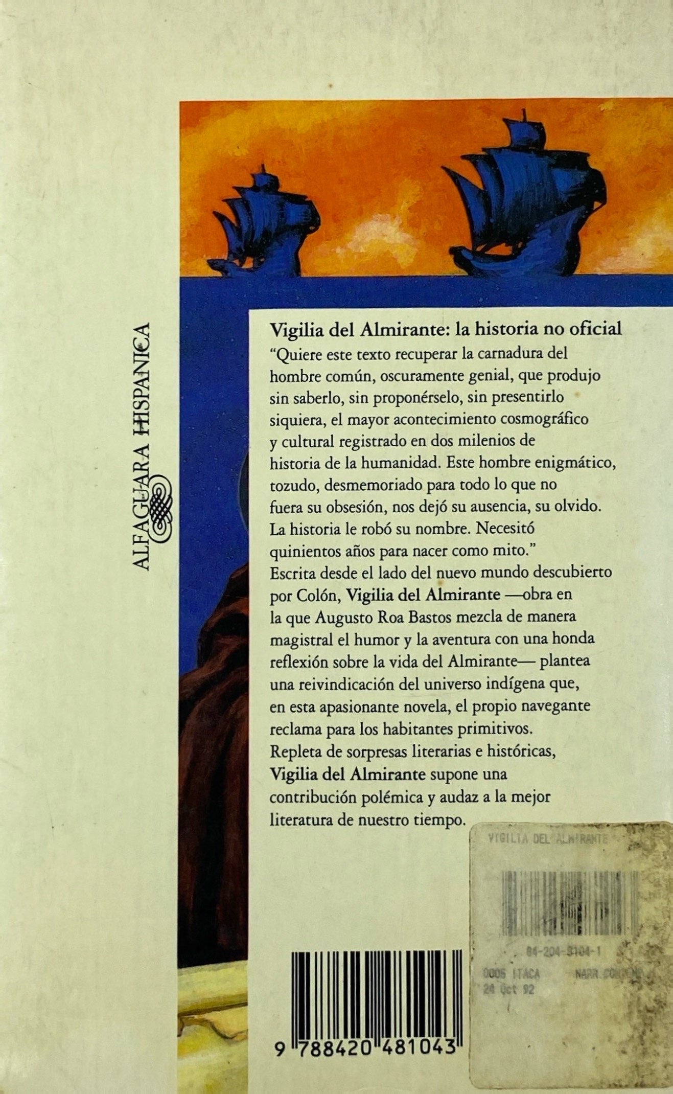 Vigilia del Almirante | Augusto Roa Bastos