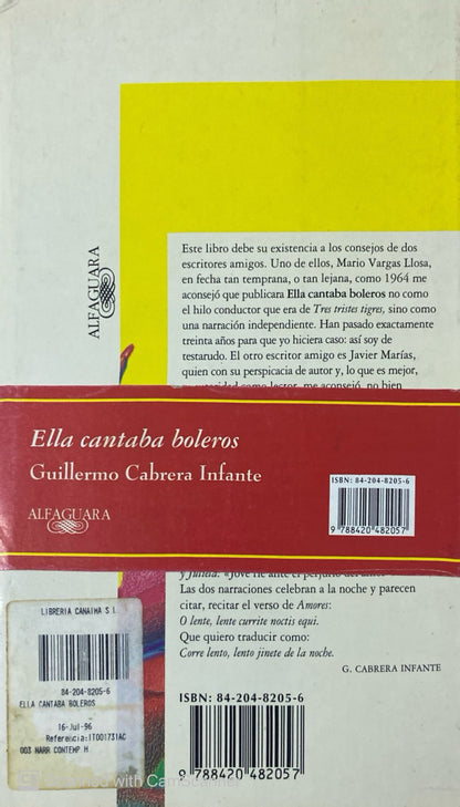 Ella cantaba boleros | G. Cabrera Infante
