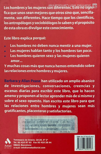 Por qué los hombres no escuchan y las mujeres no entienden de mapas | Allan y Barbara Pease