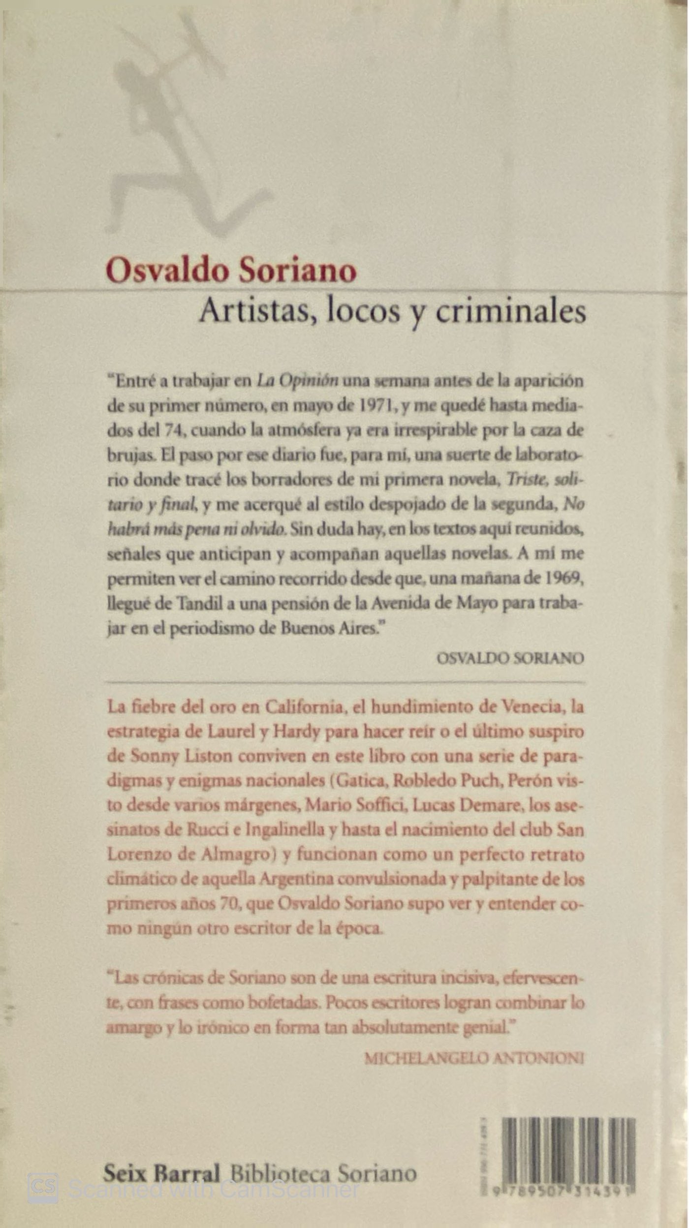 Artistas, locos y criminales | Osvaldo Soriano