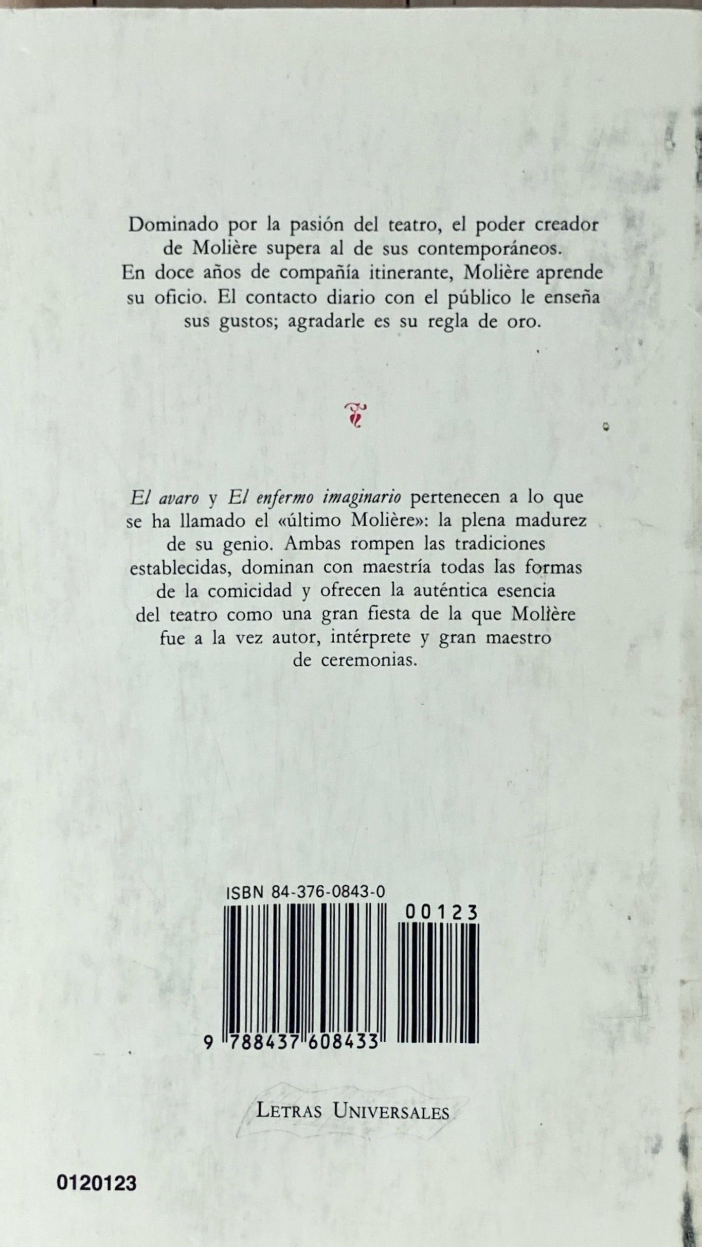 El avaro, el enfermo imaginario | Moliere