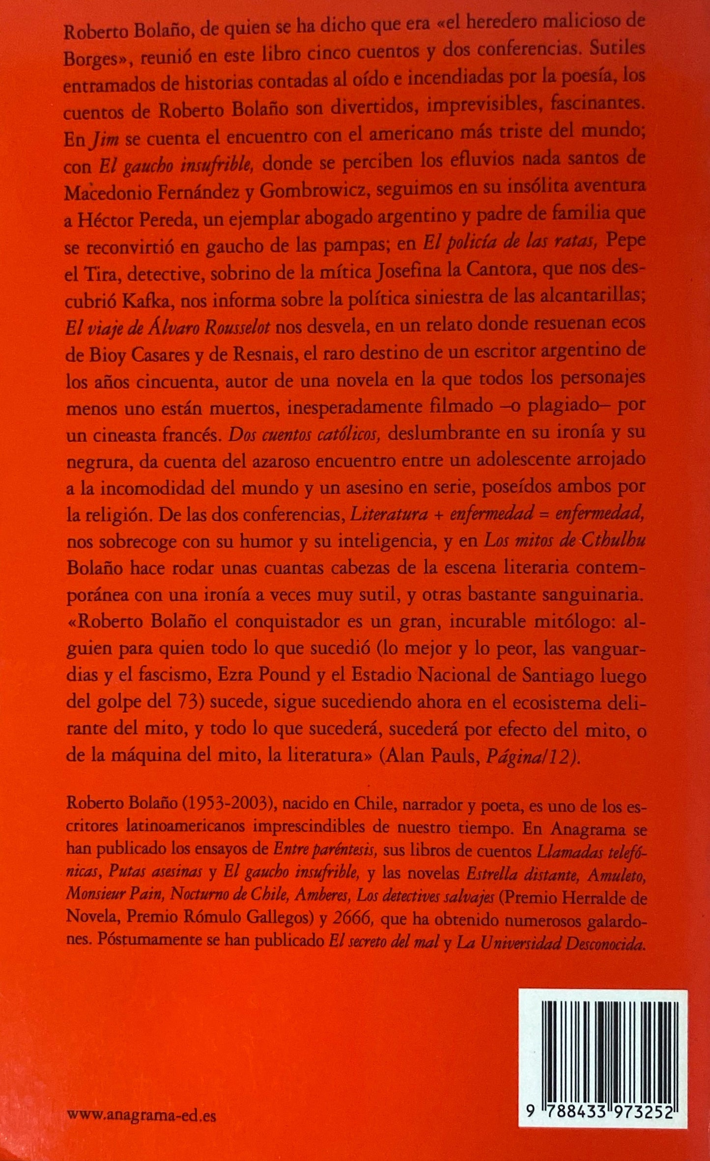 El gaucho insufrible | Roberto Bolaño