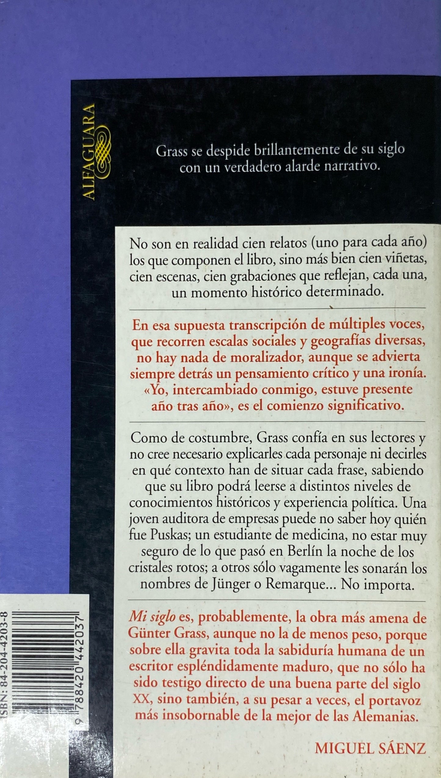 Mi siglo | Günter Grass