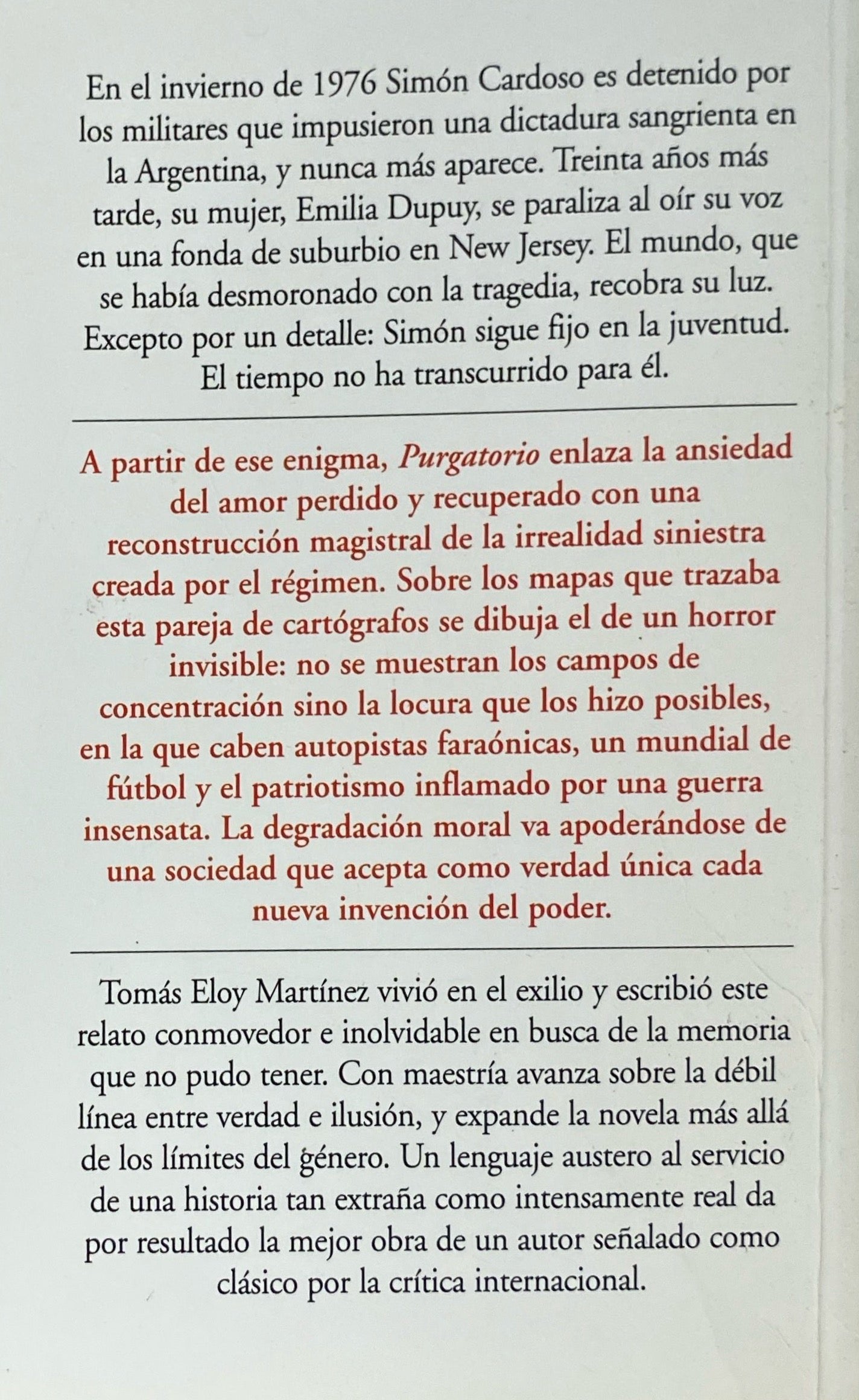 Purgatorio | Tomás Eloy Martínez