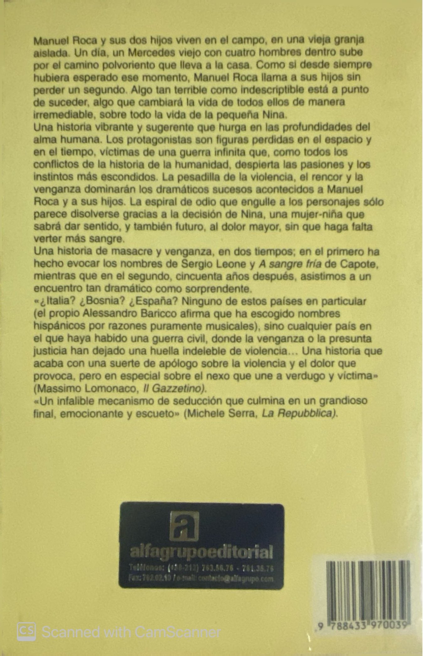 Sin sangre | Alessandro Baricco