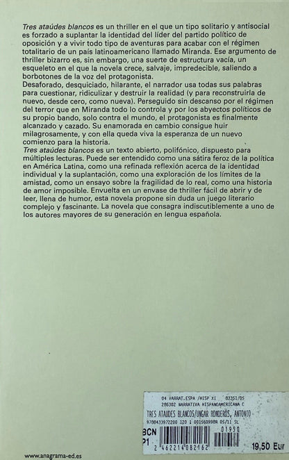 Tres ataúdes blancos | Antonio Ungar